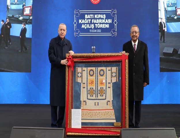 Batı Kipaş Kağıt Fabrikası Cumhurbaşkanı Erdoğan'ın Katılımıyla Açıldı