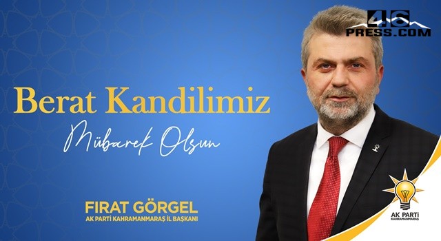 Başkan Görgel'den Berat Kandili Mesajı