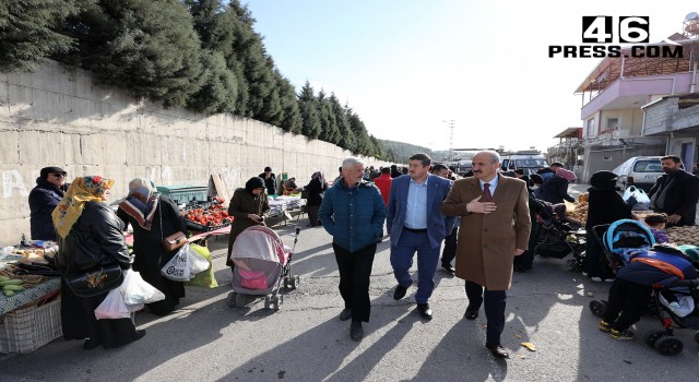 Başkan Okay’dan Semt Pazarı Ziyareti