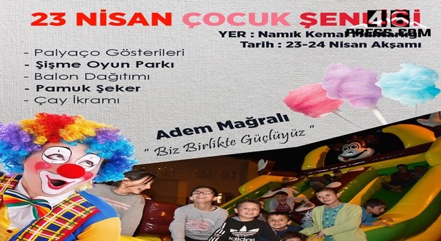 Namık Kemal Parkında Çocuklar İçin Şenlik Var