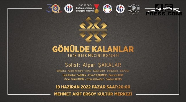 Büyükşehir’den Türk Halk Müziği Konseri