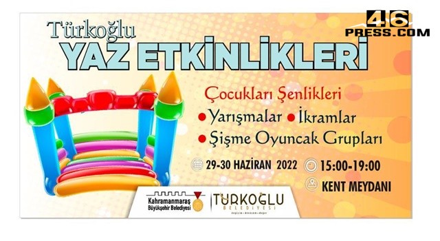Kahramanmaraşlılar Yaz Etkinlikleriyle Müzik ve Eğlenceye Doyacak