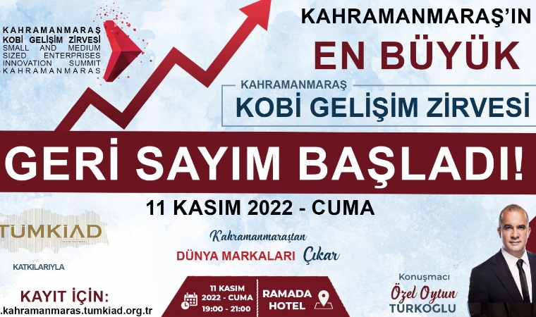 Kahramanmaraş’ın En Büyük Kobi Gelişim Zirvesi 11 Kasım’da!