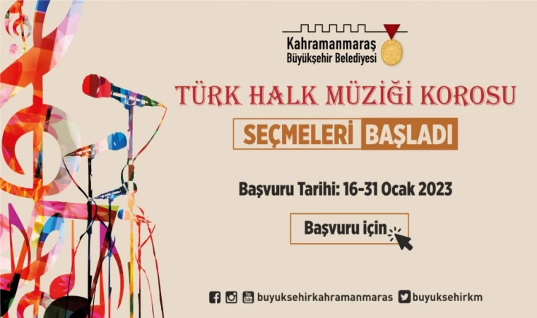 Türk Halk Müziği ve Çocuk Korosu Başvuruları Başladı!
