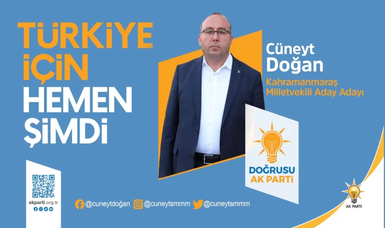 AK Parti’nin sevilen siması Cüneyt Doğan, Milletvekili Aday Adayı oldu