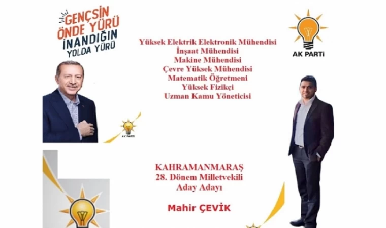 Mahir Çevik Aday Adayı oldu!