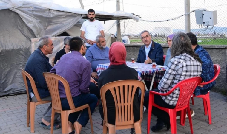 Başkan Güngör, Geçici Barınma Merkezinde Vatandaşlarla Buluştu