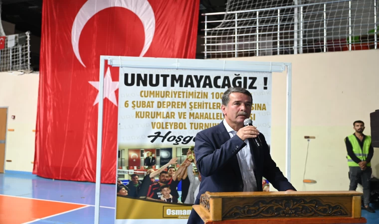 Deprem şehitleri voleybol turnuvası ile anıldı