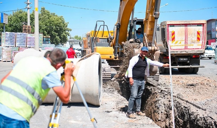 Toptancılar Çarşısı Yeni Yağmursuyu Hattına Kavuşuyor