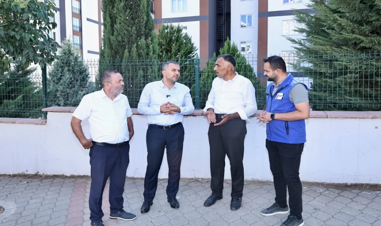 Başkan Toptaş, Haydarbey ve Ertuğrul Gazi’deki çalışmaları yerinde inceledi