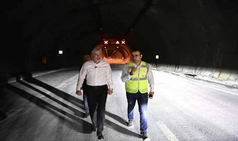 Başkan Görgel, Âşık Mahzuni Şerif Tünellerindeki Çalışmaları İnceledi