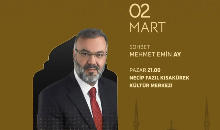 Büyükşehir’in Ramazan Etkinlikleri Mehmet Emin Ay Söyleşisiyle Devam Edecek