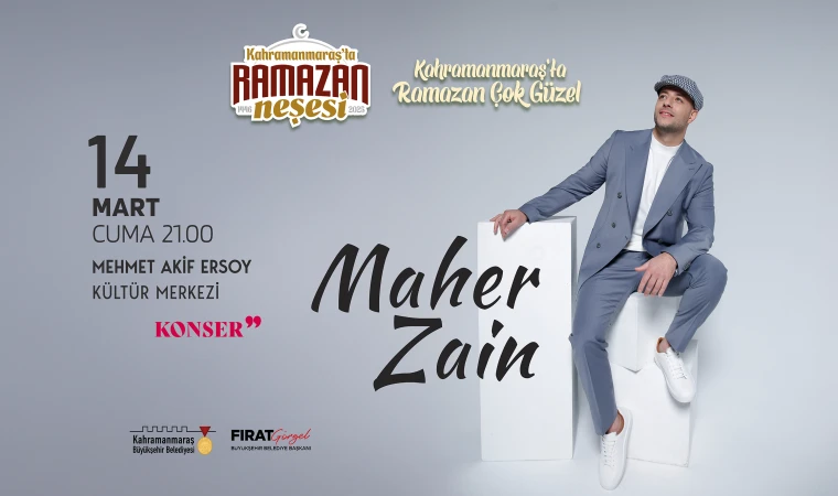 Dünyaca Ünlü Sanatçı Maher Zain, Kahramanmaraşlılarla Buluşuyor!