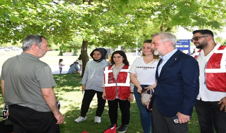 Başkan Görgel, YKS Adaylarını ve Ailelerini Yalnız Bırakmadı