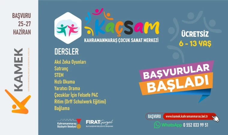 Haydi Çocuklar, Yaz Tatilini KAÇSAM’da Değerlendirmeye!