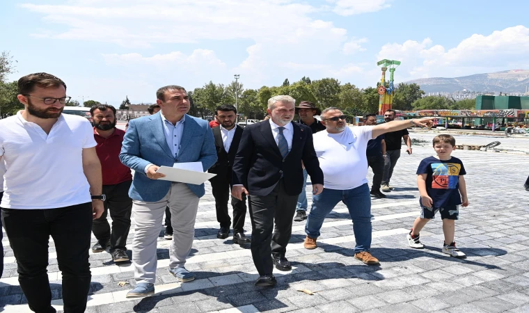 Başkan Görgel, Fuar Öncesi Atatürk Parkı’ndaki Hazırlıkları İnceledi