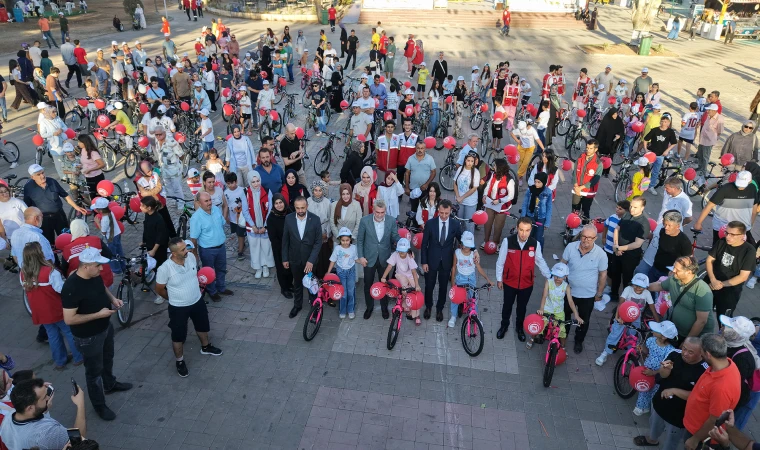 170 Çocuğun Bisiklet Hayali Gerçeğe Dönüştü; Pedallar Mutluluk İçin Döndü