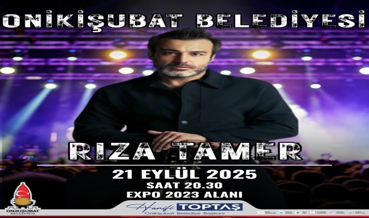 Kahramanmaraşlı Sanatçı Rıza Tamer, bugün EXPO Alanı’nda sahne alacak