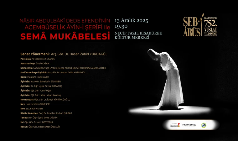 Hz. Mevlâna, Vuslatının 752. Yıl Dönümünde Anılacak