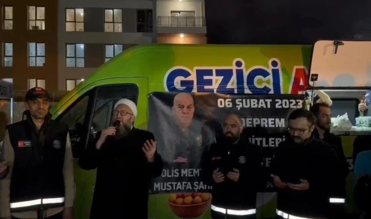 Deprem Bölgesine İlk Günden Bu Yana Destek Veren Polis Memuru Mustafa Şahin’den 6 Şubat’ta Anlamlı Vefa