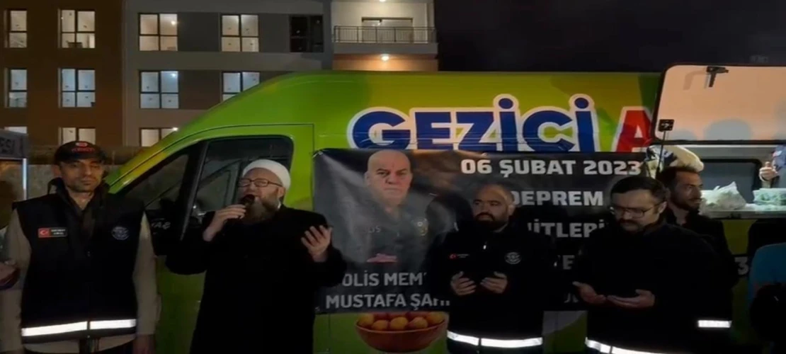 Deprem Bölgesine İlk Günden Bu Yana Destek Veren Polis Memuru Mustafa Şahin’den 6 Şubat’ta Anlamlı Vefa