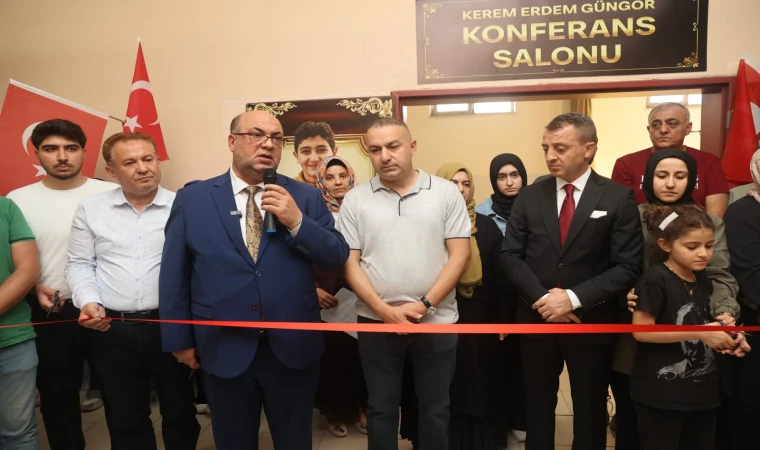Şehit Kerem Erdem Güngör'ün adını taşıyan konferans salonu açıldı