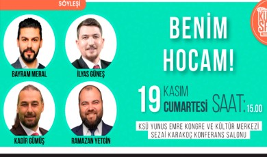 ‘Benim Hocam’ Ekibi Kahramanmaraş’ta Gençlerle Buluşacak