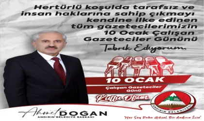 Başkan Doğan'ın 10 Ocak Çalışan Gazeteciler Günü Mesajı