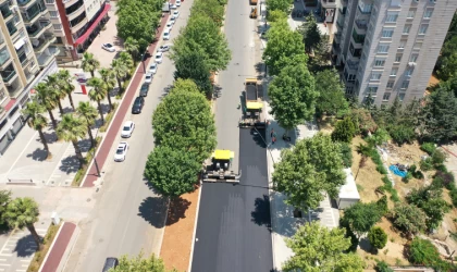 Binevler Bölgesi Cadde Yenileme Çalışmalarında Asfalt Serimi de Başladı