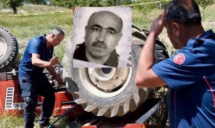 Elbistan'da kendi kullandığı traktörün altında kalan çiftçi öldü 