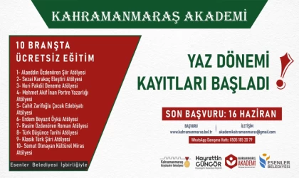 Kahramanmaraş Akademi’de Yaz Dönemi Kayıtları Başladı