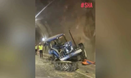 Kahramanmaraş’ta tır traktöre arkadan çarptı: 2 yaralı
