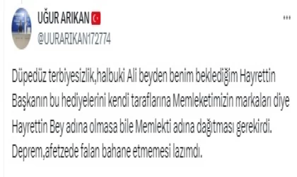 Öztunç’a Tepki: “Bütün Siyasetiniz Manipülasyon Üzerine”
