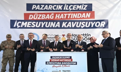 Pazarcık Düzbağ Hattından İçmesuyuna Kavuşuyor
