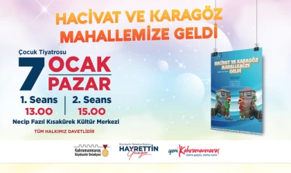 Hacivat ve Karagöz, Eğlendirmeye ve Öğretmeye Kahramanmaraş'a Geliyor