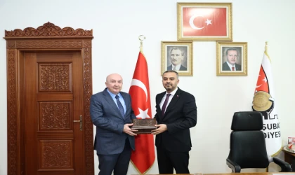 KSÜ Rektörü, Başkan Toptaş'a Hayırlı Olsun Ziyareti