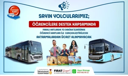 70 Dakika İçerisinde Aktarma Ücretsiz