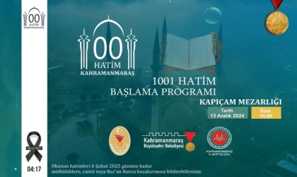 Deprem Şehitleri 1001 Hatim ile Anılacak