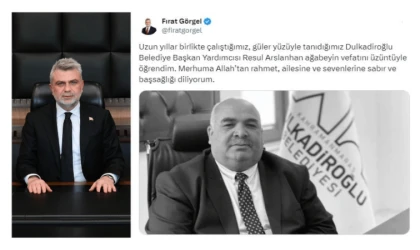 Başkan Görgel’den Arslanhan İçin Taziye Mesajı