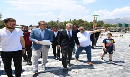 Başkan Görgel, Fuar Öncesi Atatürk Parkı’ndaki Hazırlıkları İnceledi