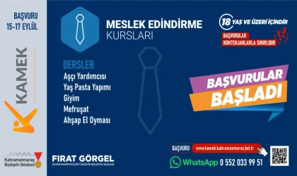 KAMEK’le Herkes İçin Eğitim; Yeni Dönem Kurs Kayıtları Başladı