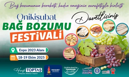 Ünlü şeflerle lezzet dolu festival: Onikişubat’ta ‘Bağ Bozumu’ heyecanı başlıyor