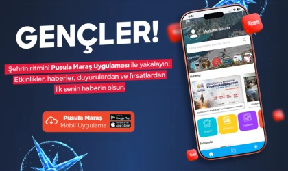 Pusula Maraş Gençlerle Büyüyor; 113 Bini Aşkın Genç Uygulamayı Kullanıyor