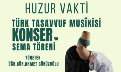 Hz. Mevlâna Vuslatının Yıl Dönümünde Tasavvuf Musikisi ve Sema Töreniyle Anılacak