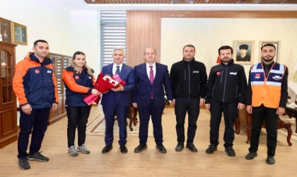 Kahramanmaraş AFAD heyetinden Vali Ünlüer’e Ziyaret