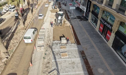 Trabzon Bulvarı’nda Altyapısı Tamamlanan Kısımlarda Üstyapıya Başlandı