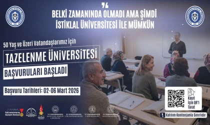 50 Yaş Üstüne Üniversite Kapısı; “Tazelenme Üniversitesi”ne Başvurular Başladı!