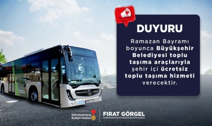Büyükşehir’den Bayramda Ücretsiz Ulaşım